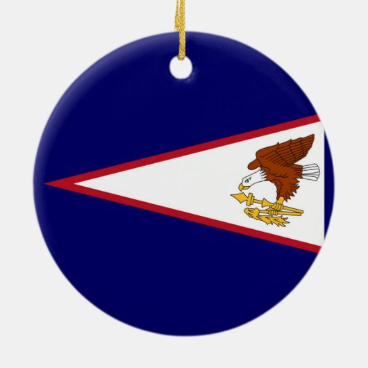 Ornament met vlag van Amerikaans-Samoa (Achterkant)