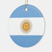 Ornament met vlag van Argentinië (Links)