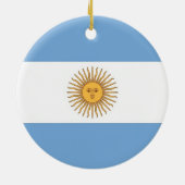 Ornament met vlag van Argentinië (Achterkant)