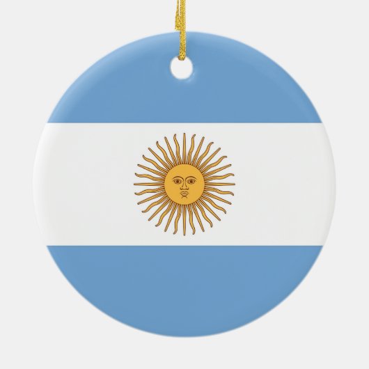 Ornament met vlag van Argentinië (Achterkant)