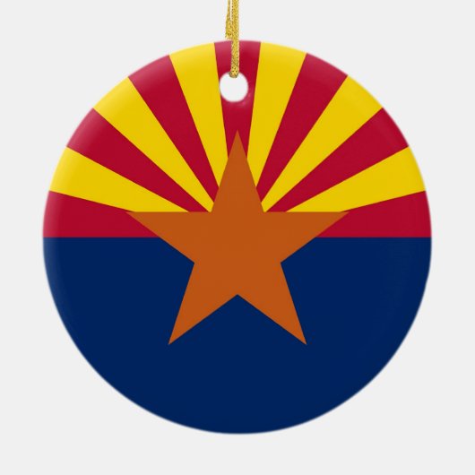 Ornament met vlag van Arizona (Achterkant)