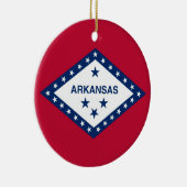 Ornament met vlag van Arkansas (Rechts)