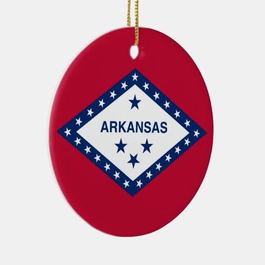 Ornament met vlag van Arkansas (Rechts)