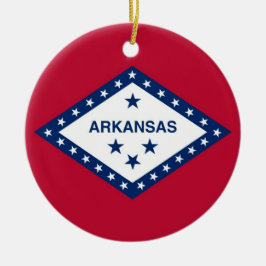 Ornament met vlag van Arkansas