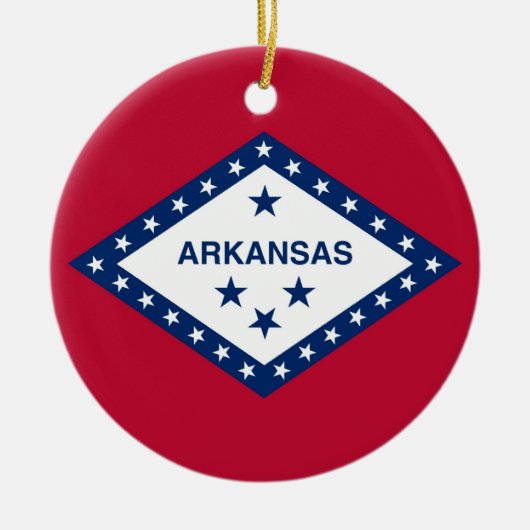 Ornament met vlag van Arkansas (Voorkant)