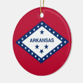 Ornament met vlag van Arkansas (Links)