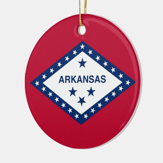 Ornament met vlag van Arkansas (Links)