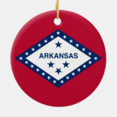 Ornament met vlag van Arkansas (Achterkant)