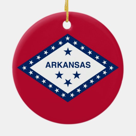 Ornament met vlag van Arkansas (Achterkant)