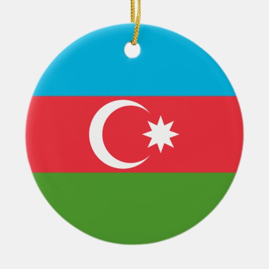 Ornament met vlag van Azerbeidzjan (Voorkant)