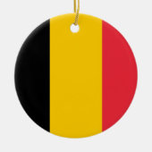 Ornament met vlag van België (Voorkant)