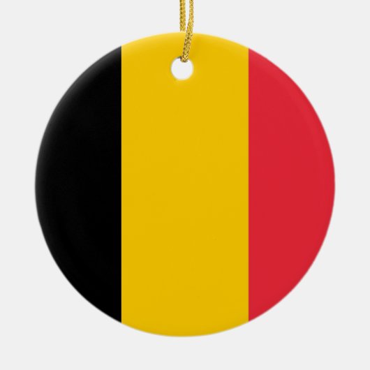 Ornament met vlag van België (Voorkant)