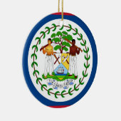 Ornament met vlag van Belize (Rechts)