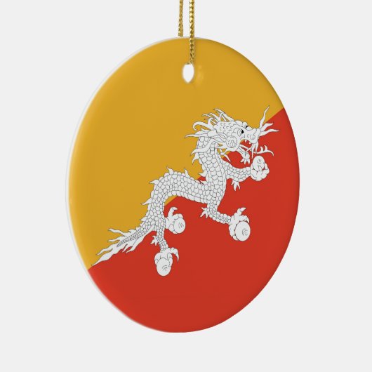 Ornament met vlag van Bhutan (Rechts)