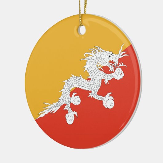 Ornament met vlag van Bhutan (Links)