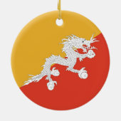 Ornament met vlag van Bhutan (Achterkant)