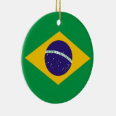Ornament met vlag van Brazilië (Rechts)