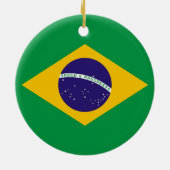 Ornament met vlag van Brazilië (Achterkant)