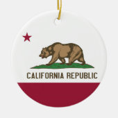 Ornament met vlag van Californië (Voorkant)