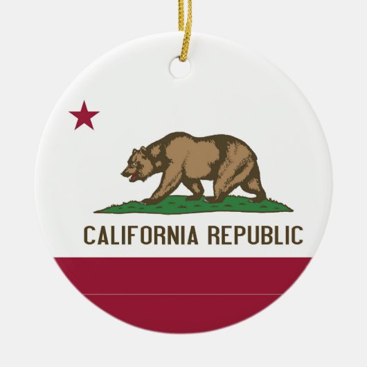 Ornament met vlag van Californië (Voorkant)