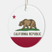 Ornament met vlag van Californië (Links)