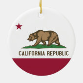 Ornament met vlag van Californië (Achterkant)