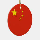 Ornament met vlag van China (Rechts)