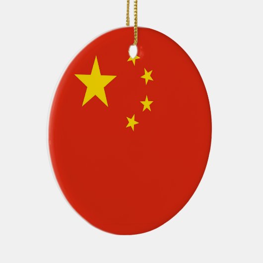Ornament met vlag van China (Rechts)