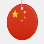 Ornament met vlag van China (Links)