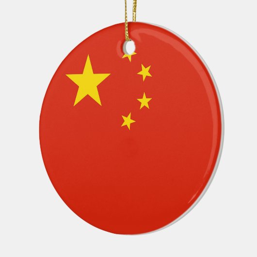 Ornament met vlag van China (Links)