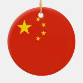 Ornament met vlag van China (Achterkant)