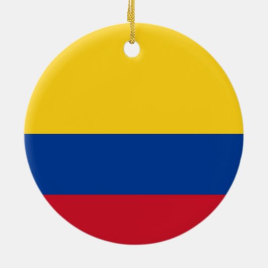 Ornament met vlag van Colombia (Achterkant)