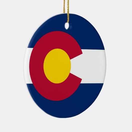 Ornament met vlag van Colorado (Rechts)