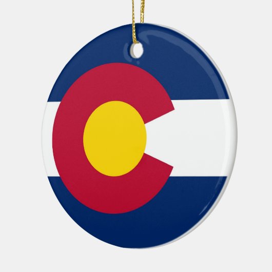Ornament met vlag van Colorado (Links)