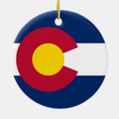 Ornament met vlag van Colorado (Achterkant)