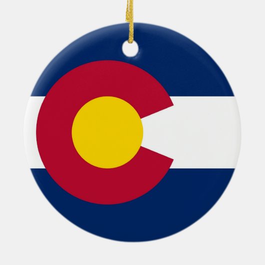 Ornament met vlag van Colorado (Achterkant)