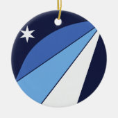 Ornament met vlag van Columbia, South Carolina (Voorkant)