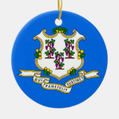 Ornament met vlag van Connecticut (Voorkant)