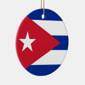 Ornament met vlag van Cuba (Rechts)