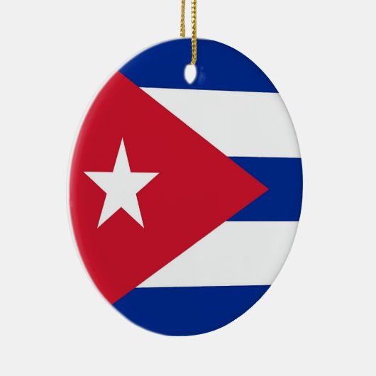 Ornament met vlag van Cuba (Rechts)