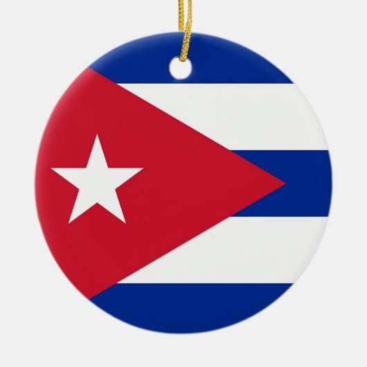 Ornament met vlag van Cuba (Voorkant)
