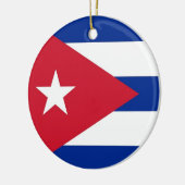 Ornament met vlag van Cuba (Links)