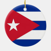 Ornament met vlag van Cuba (Achterkant)