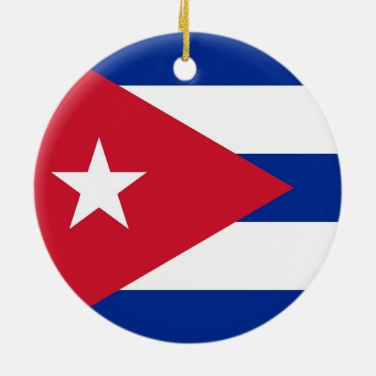 Ornament met vlag van Cuba (Achterkant)
