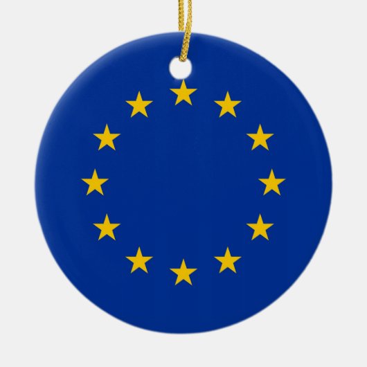 Ornament met vlag van de Europese Unie (Voorkant)