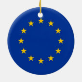 Ornament met vlag van de Europese Unie (Achterkant)