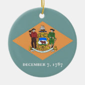 Ornament met vlag van Delaware (Voorkant)
