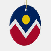 Ornament met vlag van Denver, Colorado (Rechts)