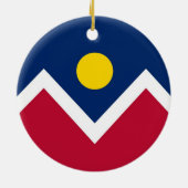 Ornament met vlag van Denver, Colorado (Achterkant)