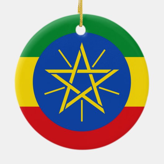 Ornament met vlag van Ethiopië (Achterkant)